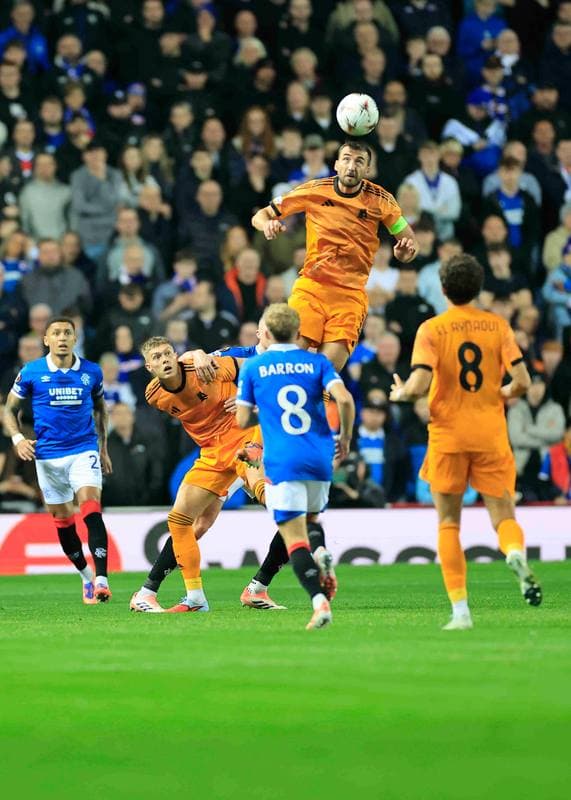 Football. UEFA Europa League. Rangers - A.S. Roma. 06.11.2025