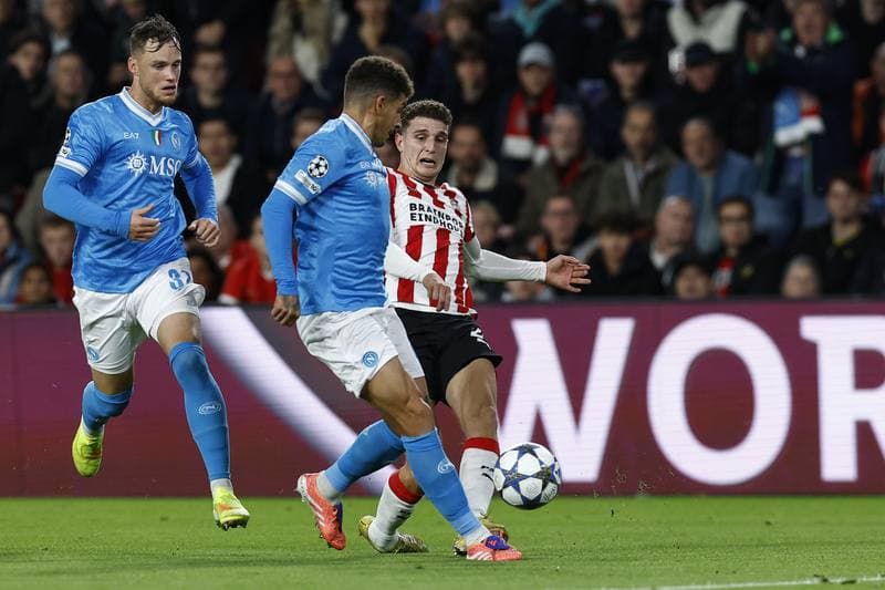 Football. UEFA Champions League. PSV Eindhoven - Napoli. 21.10.2025