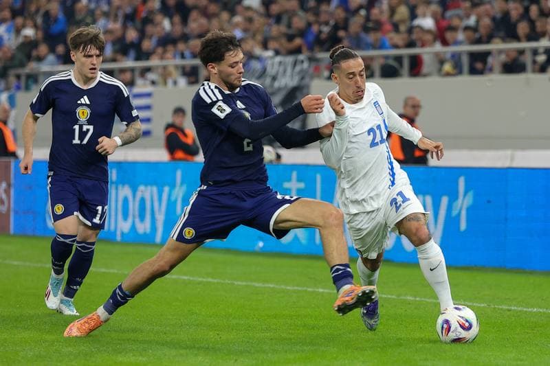 Football. 2026 FIFA World Cup Qualifiers. Greece - Scotland. 15.11.2025