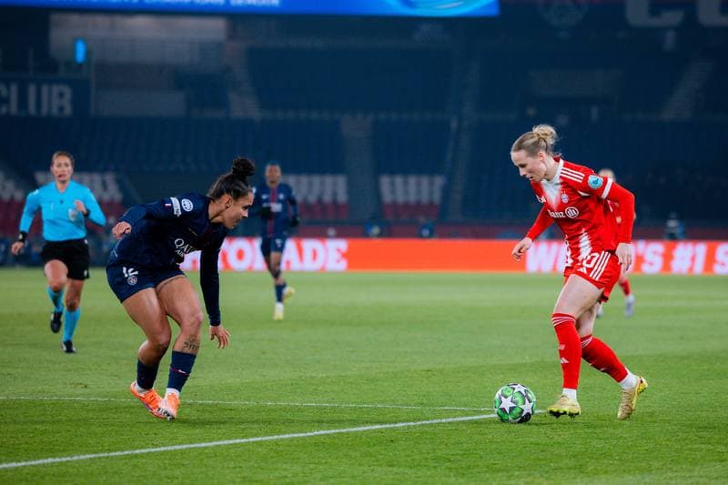 Football. UEFA Women's Champions League. Paris Saint-Germain - FC Bayern Munich. 16.03.2026