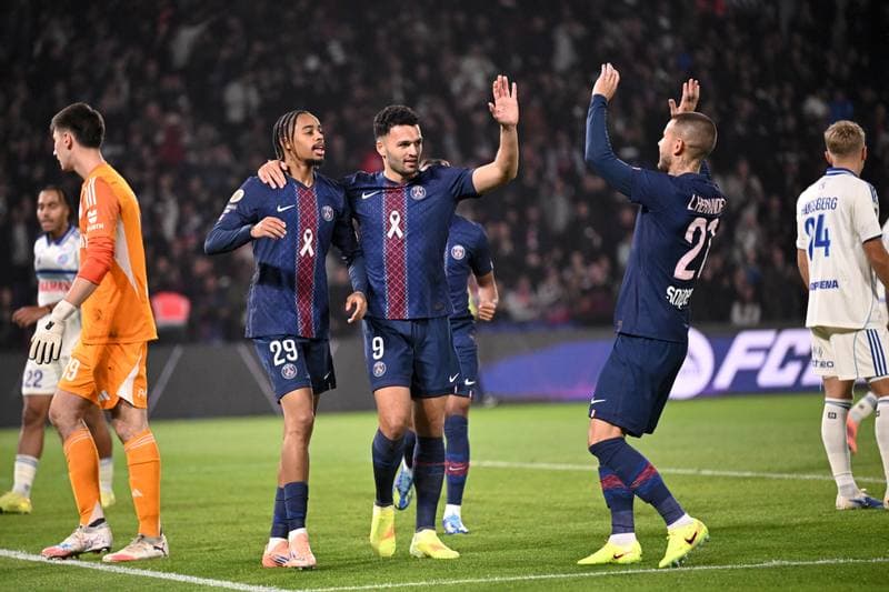 Football. Ligue 1. Paris Saint-Germain - RC Strasbourg Alsace. 17.10.2025