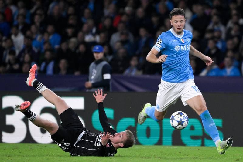 Football. UEFA Champions League. SSC Napoli - Eintracht Frankfurt. 04.11.2025