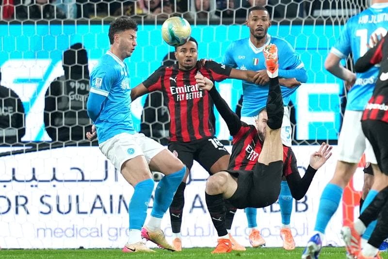 Football. EA Sports FC Supercup. Napoli - AC Milan. 18.12.2025