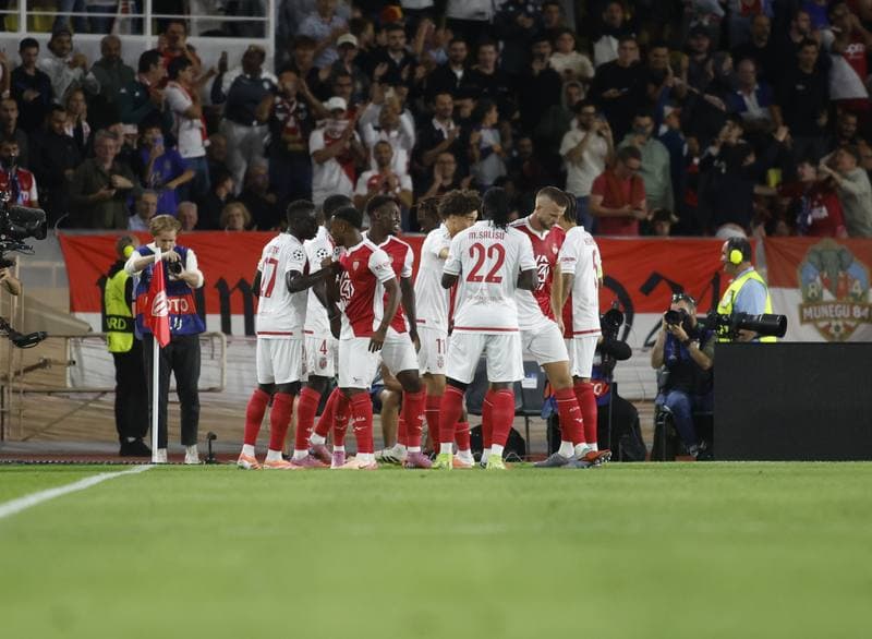 Football. UEFA Champions League. AS Monaco - Manchester City. 01.10.2025
