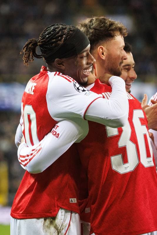 Football. UEFA Champions League. Club Brugge - Arsenal. 10.12.2025
