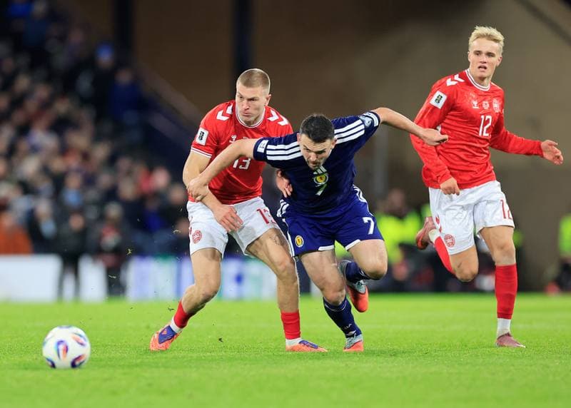 Football. 2026 FIFA World Cup Qualifiers. Scotland - Denmark. 18.11.2025