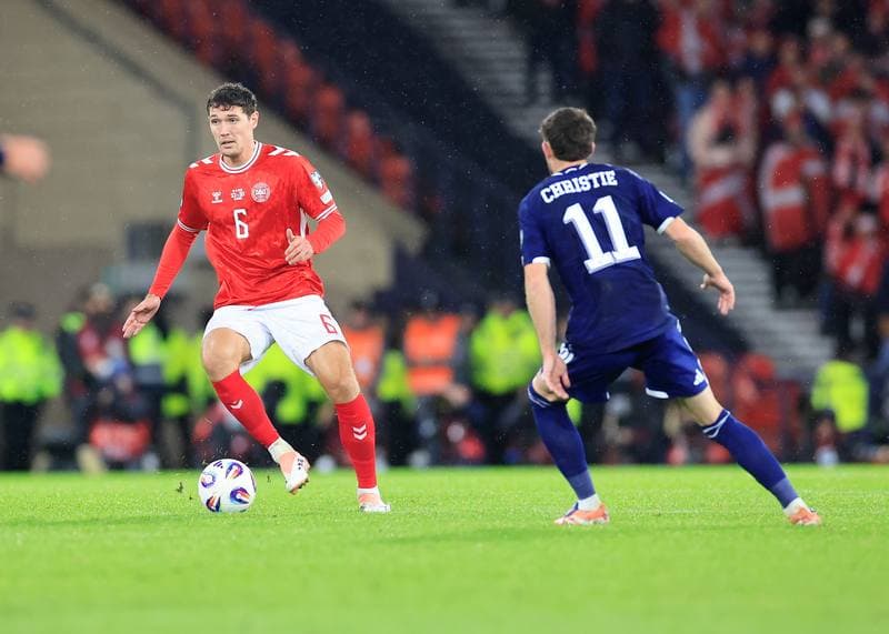 Football. 2026 FIFA World Cup Qualifiers. Scotland - Denmark. 18.11.2025