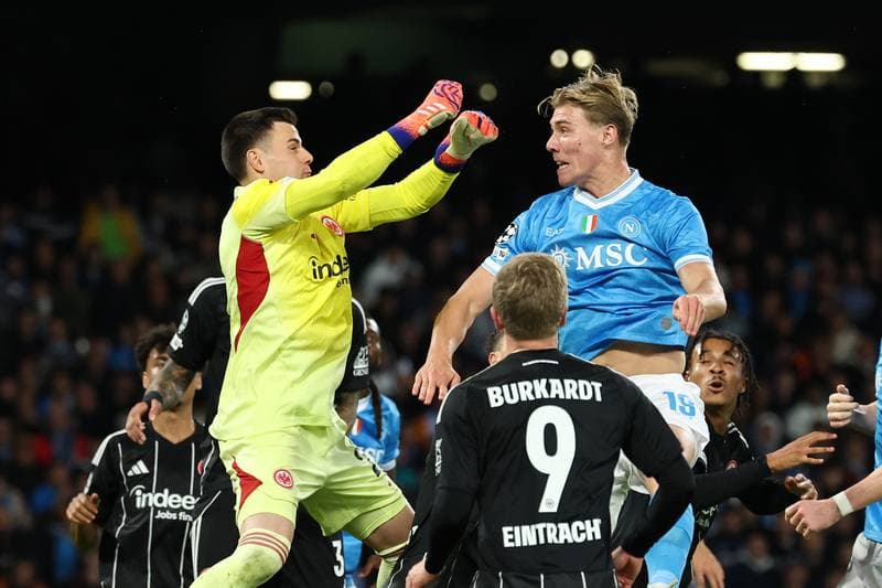 Football. UEFA Champions League. SSC Napoli - Eintracht Frankfurt. 04.11.2025