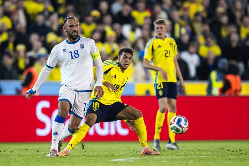 Football. FIFA World Cup Qualifier. Sweden - Kosovo. 13.10.2025