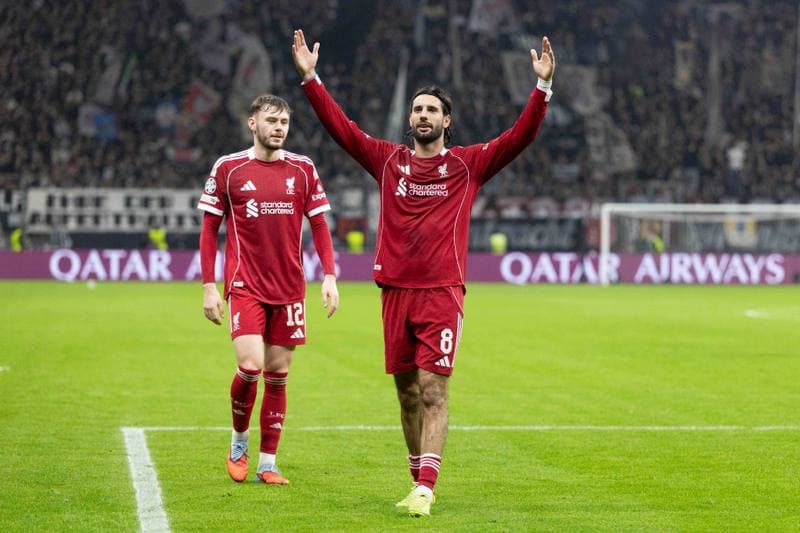 Football. UEFA Champions League. Eintracht Frankfurt - Liverpool. 22.10.2025