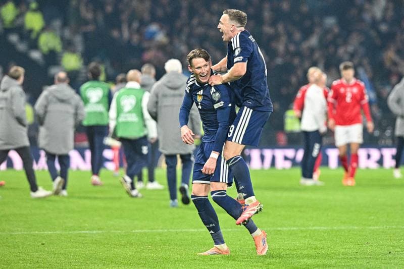 Football. 2026 FIFA World Cup Qualifiers. Scotland - Denmark. 18.11.2025