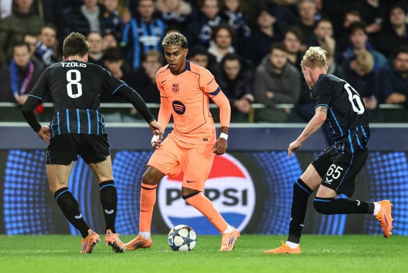 Football. UEFA Champions League. Club Brugge - Barcelona. 05.11.2025