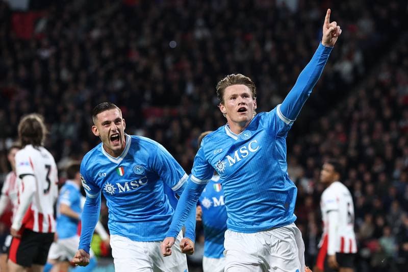 Football. UEFA Champions League. PSV Eindhoven - Napoli. 21.10.2025