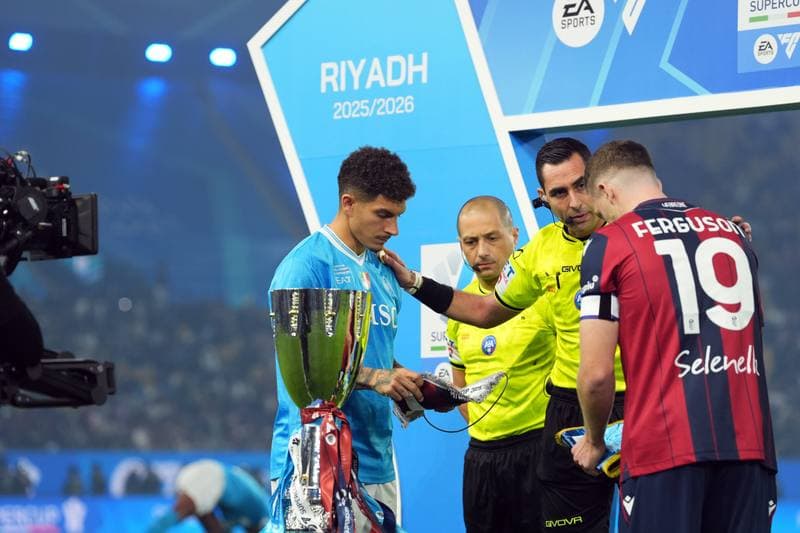 Football. EA Sports FC Supercup. Napoli - Bologna. 22.12.2025