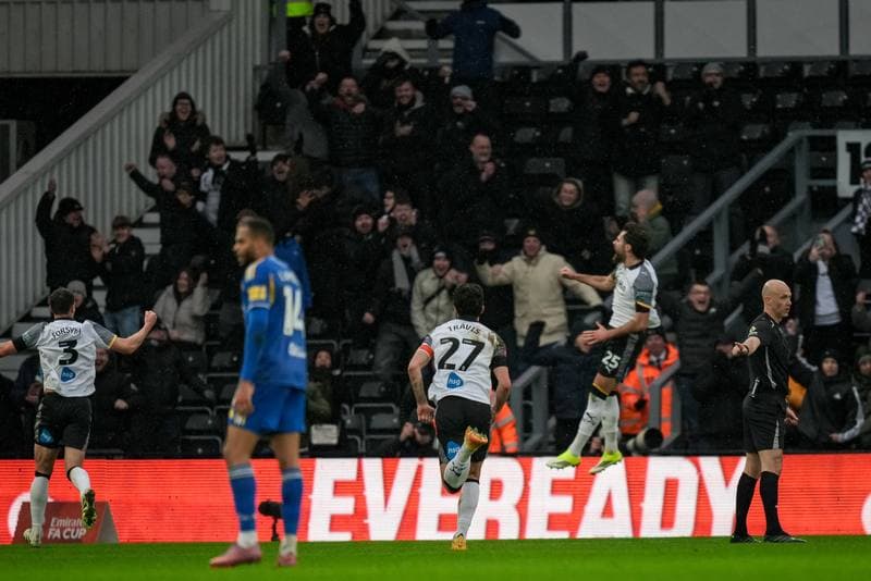 Football. Emirates FA Cup. Derby County - Leeds United. 11.01.2026