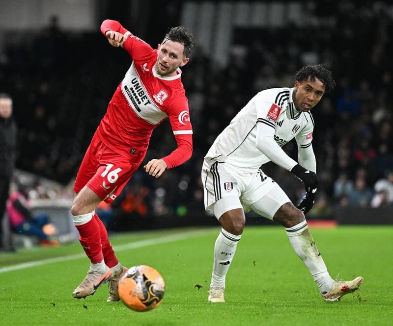 Football. Emirates FA Cup. Fulham - Middlesbrough. 10.01.2026