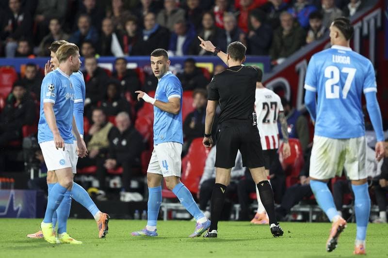 Football. UEFA Champions League. PSV Eindhoven - Napoli. 21.10.2025
