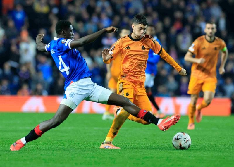 Football. UEFA Europa League. Rangers - A.S. Roma. 06.11.2025