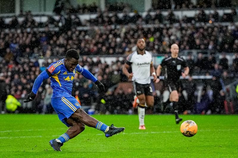 Football. Emirates FA Cup. Derby County - Leeds United. 11.01.2026
