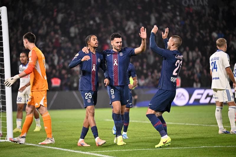 Football. Ligue 1. Paris Saint-Germain - RC Strasbourg Alsace. 17.10.2025