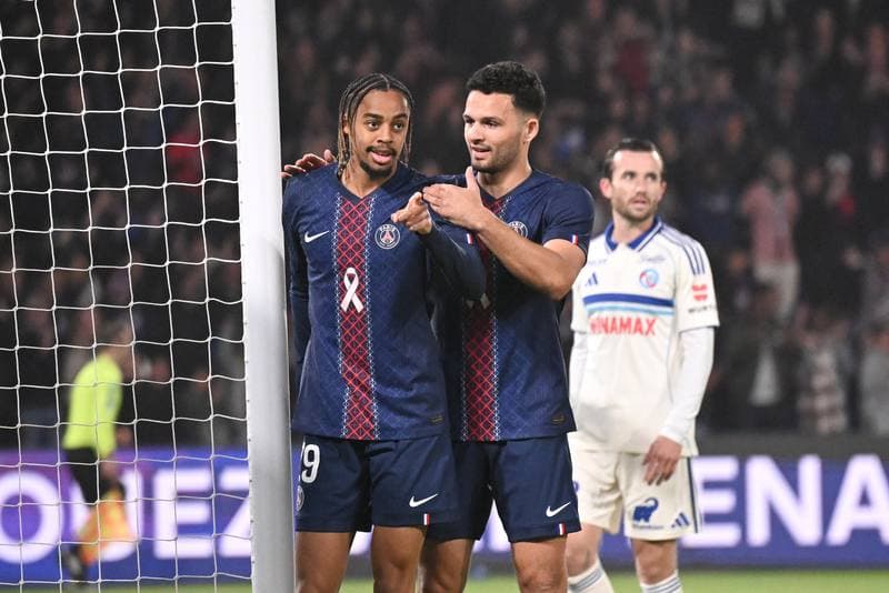 Football. Ligue 1. Paris Saint-Germain - RC Strasbourg Alsace. 17.10.2025