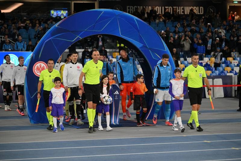 Football. UEFA Champions League. Napoli - Eintracht Frankfurt. 04.11.2025