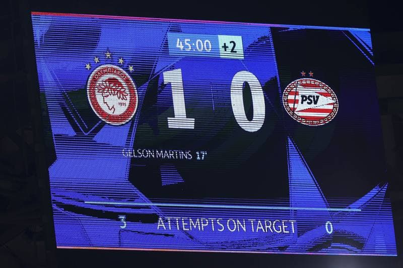 Football. UEFA Champions League. Olympiacos - PSV Eindhoven. 04.11.2025