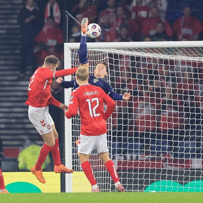 Football. 2026 FIFA World Cup Qualifiers. Scotland - Denmark. 18.11.2025