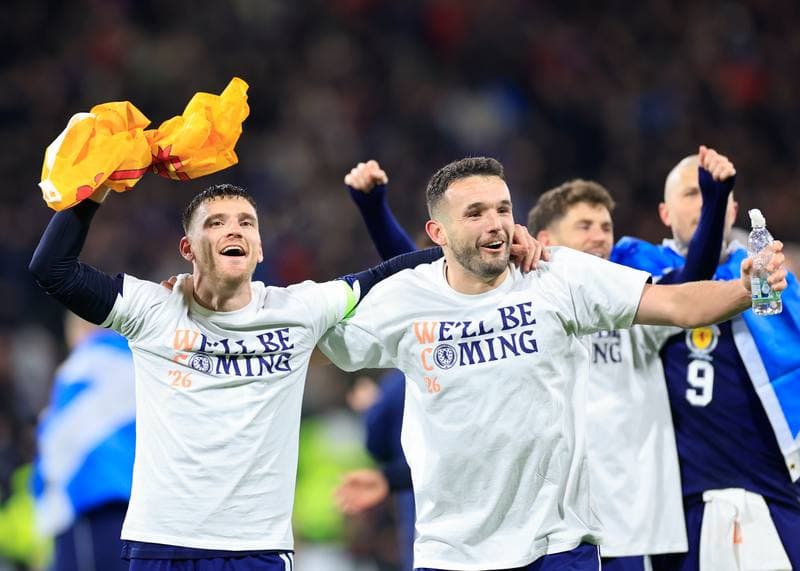 Football. 2026 FIFA World Cup Qualifiers. Scotland - Denmark. 18.11.2025