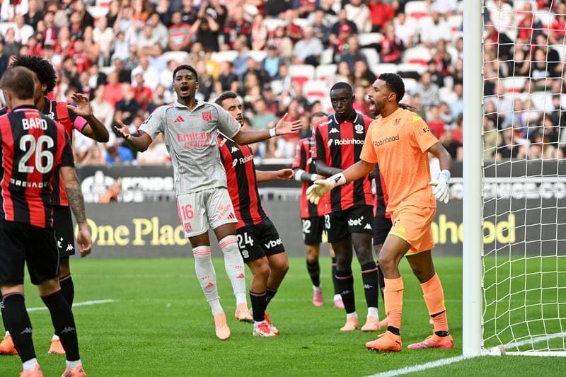 Football. Ligue 1 McDonald's. OGC Nice - Olympique Lyonnais. 18.10.2025