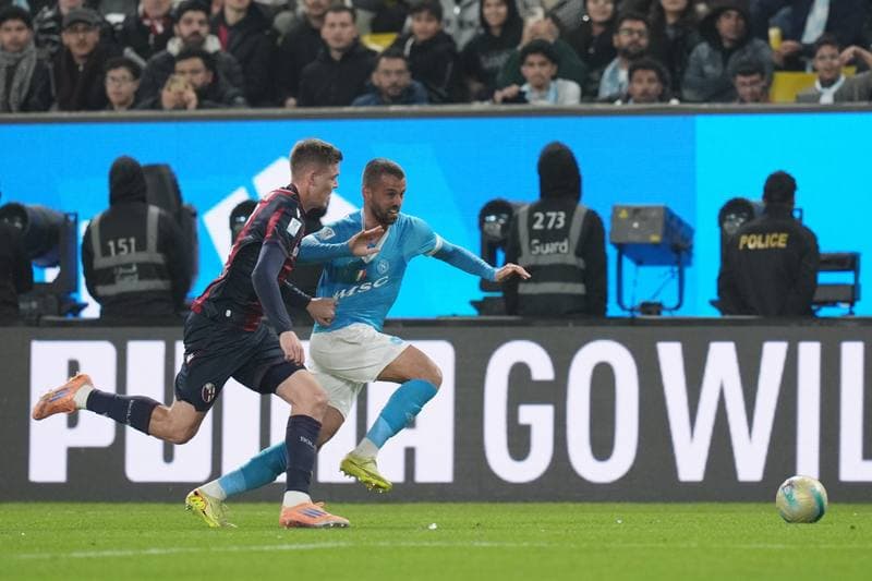 Football. EA Sports FC Supercup. Napoli - Bologna. 22.12.2025