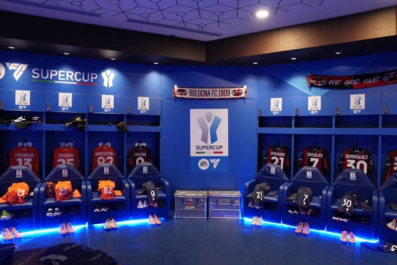 Football. EA Sports FC Supercup. Napoli - Bologna. 22.12.2025