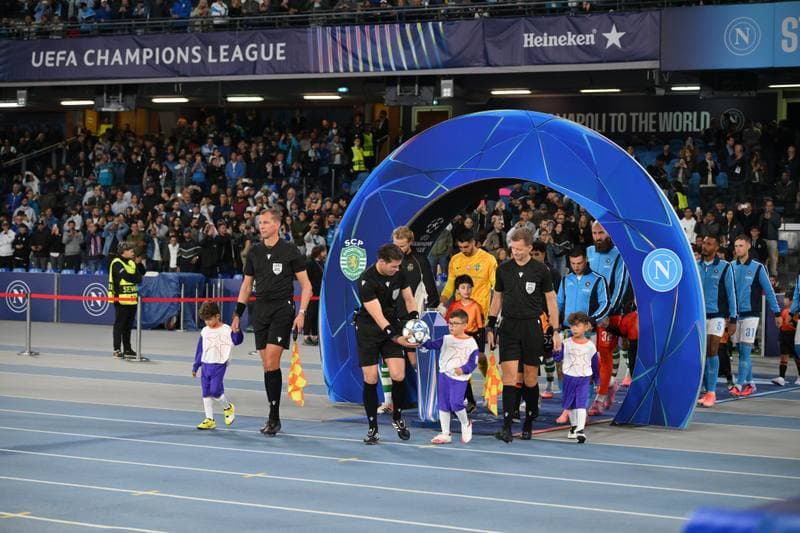 Football. UEFA Champions League. Napoli - Sporting CP. 01.10.2025