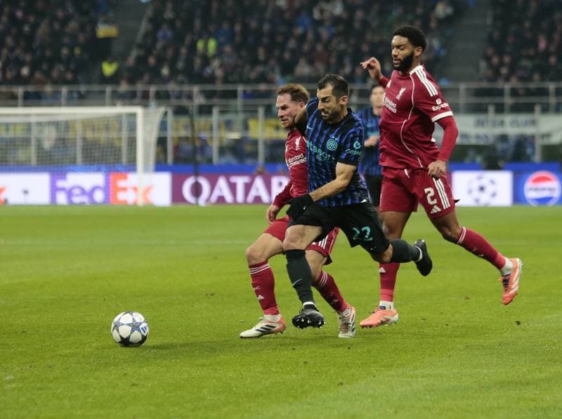 Football. UEFA Champions League. Inter - Liverpool. 09.12.2025