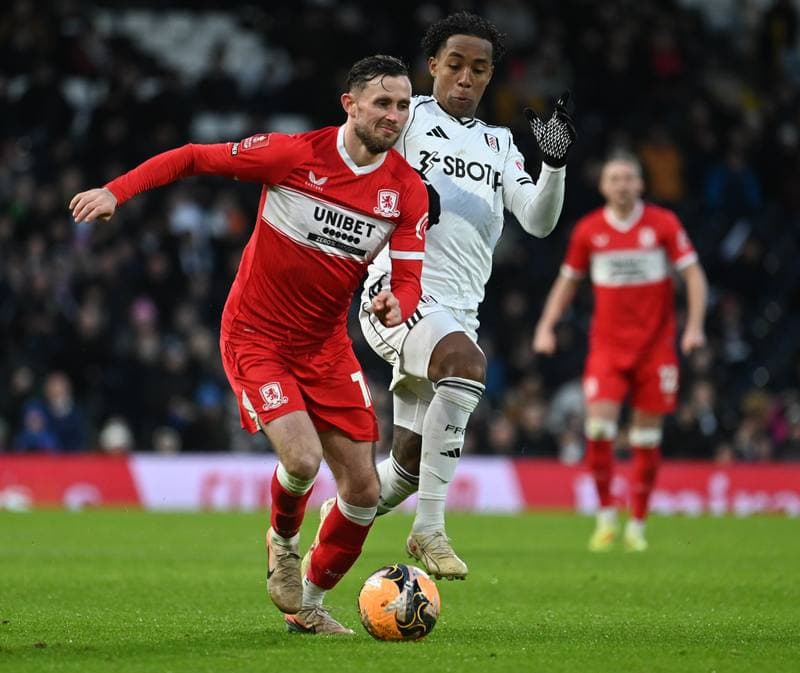 Football. Emirates FA Cup. Fulham - Middlesbrough. 10.01.2026