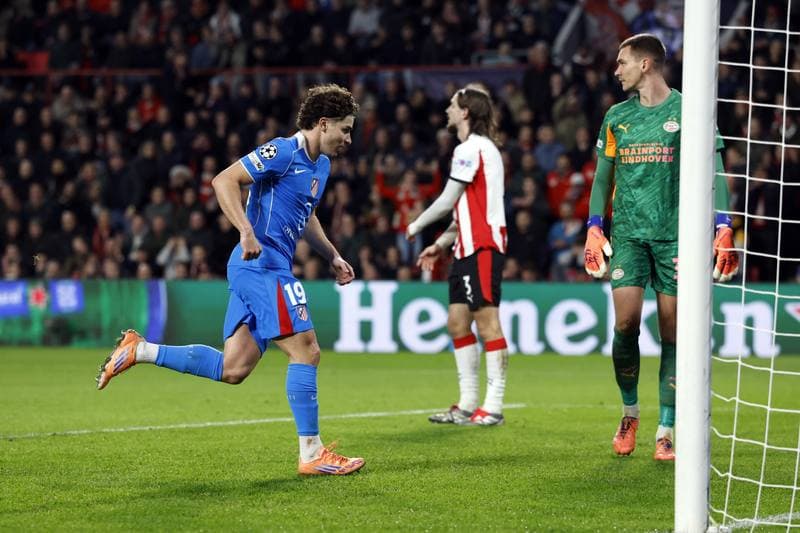 Football. UEFA Champions League. PSV Eindhoven - Atletico Madrid. 09.12.2025