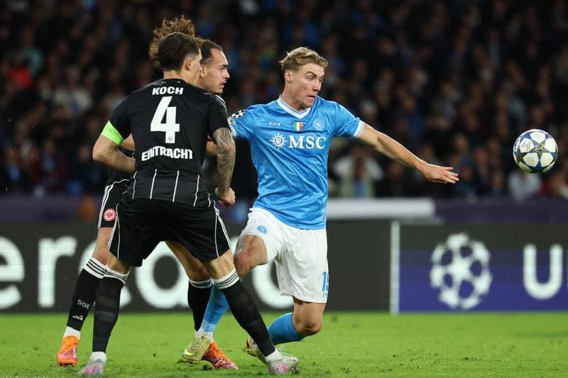 Football. UEFA Champions League. SSC Napoli - Eintracht Frankfurt. 04.11.2025