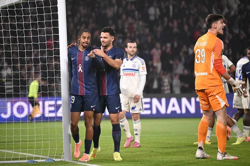 Football. Ligue 1. Paris Saint-Germain - RC Strasbourg Alsace. 17.10.2025
