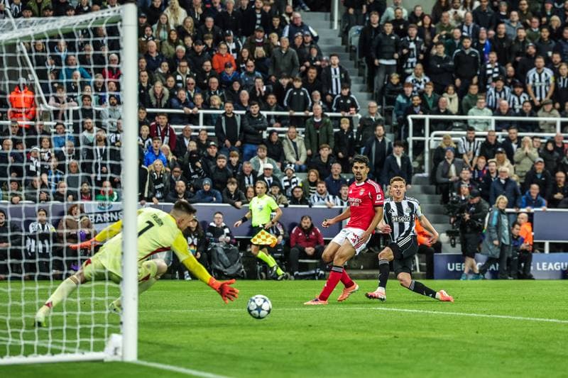 Football. UEFA Champions League. Newcastle United - Benfica. 21.10.2025
