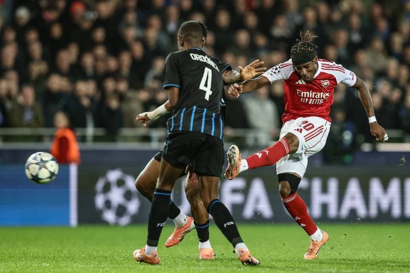 Football. UEFA Champions League. Club Brugge - Arsenal. 10.12.2025