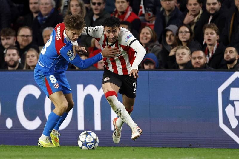 Football. UEFA Champions League. PSV Eindhoven - Atletico Madrid. 09.12.2025