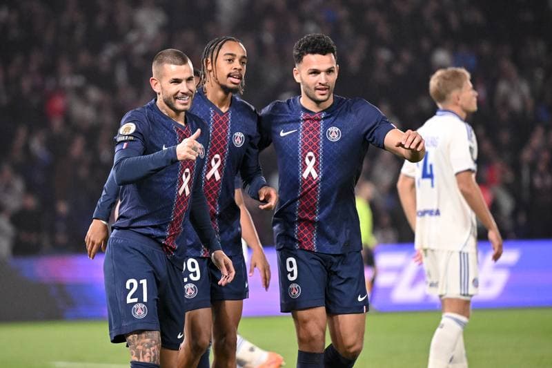 Football. Ligue 1. Paris Saint-Germain - RC Strasbourg Alsace. 17.10.2025