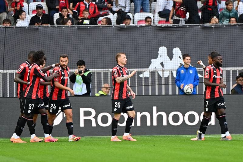 Football. Ligue 1 McDonald's. OGC Nice - Olympique Lyonnais. 18.10.2025