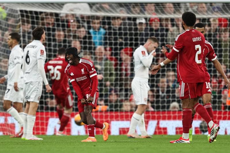 Football. Emirates FA Cup. Liverpool - Barnsley. 12.01.2026