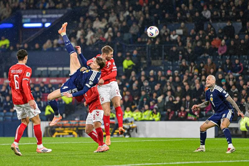 Football. 2026 FIFA World Cup Qualifiers. Scotland - Denmark. 18.11.2025