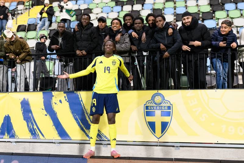 Football. UEFA Under-21 Qualifier. Sweden - Poland. 14.10.2025