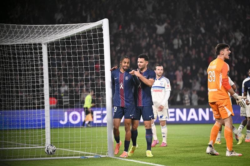 Football. Ligue 1. Paris Saint-Germain - RC Strasbourg Alsace. 17.10.2025