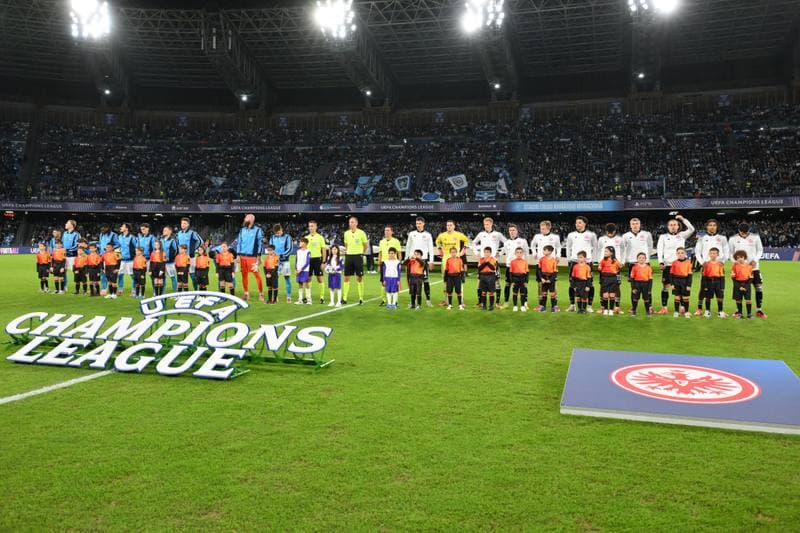 Football. UEFA Champions League. Napoli - Eintracht Frankfurt. 04.11.2025