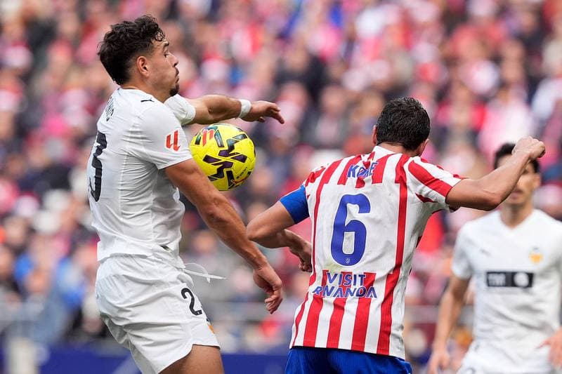 Football. La Liga. Atletico Madrid - Valencia CF. 13.12.2025