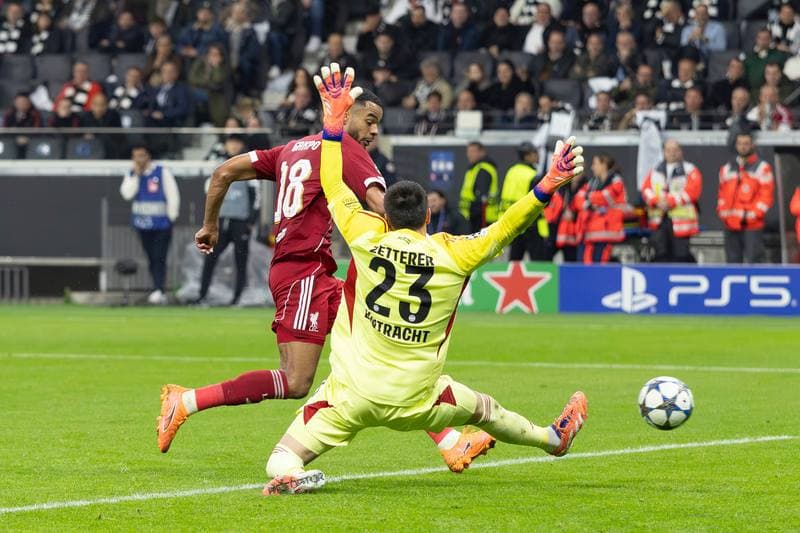 Football. UEFA Champions League. Eintracht Frankfurt - Liverpool. 22.10.2025